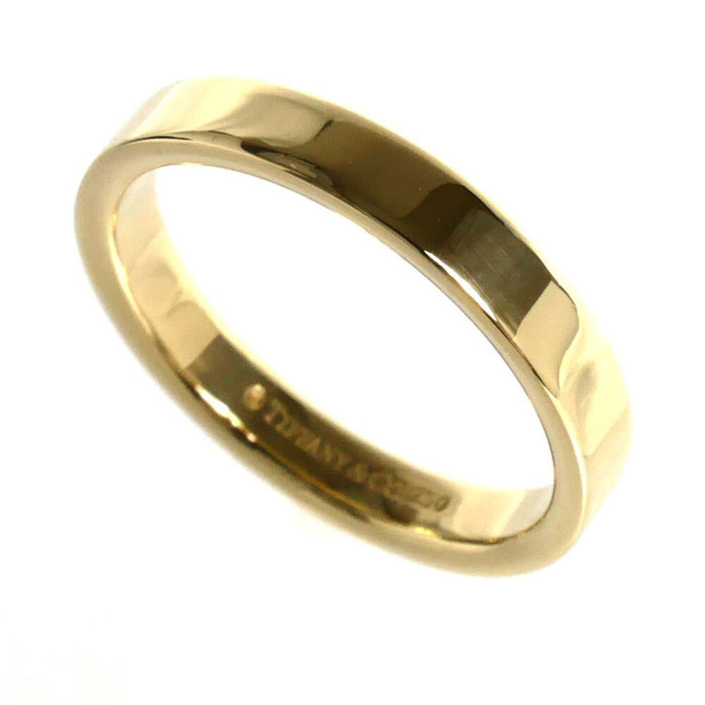 TIFFANY&Co. Tiffany 18K Yellow Gold Flat Band Ring (3.3g) for Women